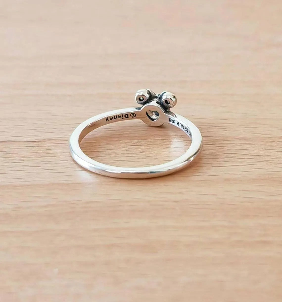 Minnie Mouse Sparkling Head Ring - 925 Sterling Silver