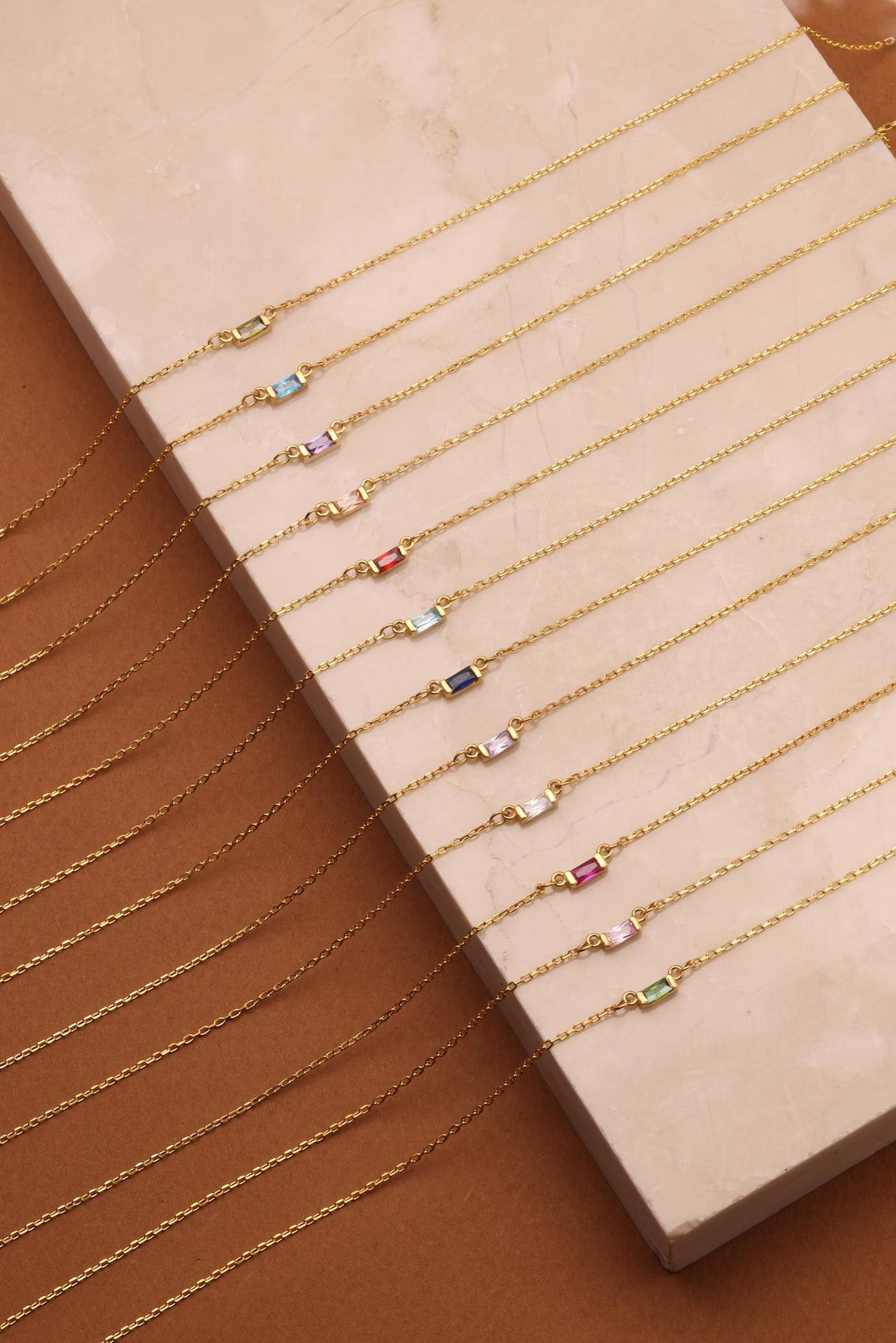 Birthstone Necklace For Her, Mom, Grandma