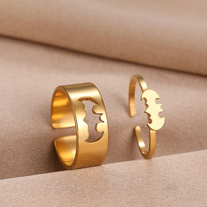 Bat Couple Rings – Matching Rings for Him & Her