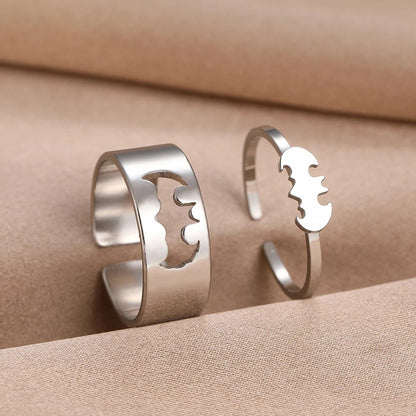 Bat Couple Rings – Matching Rings for Him & Her