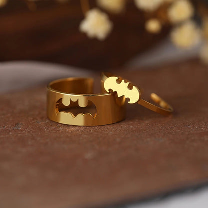 Bat Couple Rings – Matching Rings for Him & Her