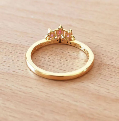 Princess Rapunzel Tiara Ring - 14k gold plating