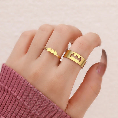 Bat Couple Rings – Matching Rings for Him & Her